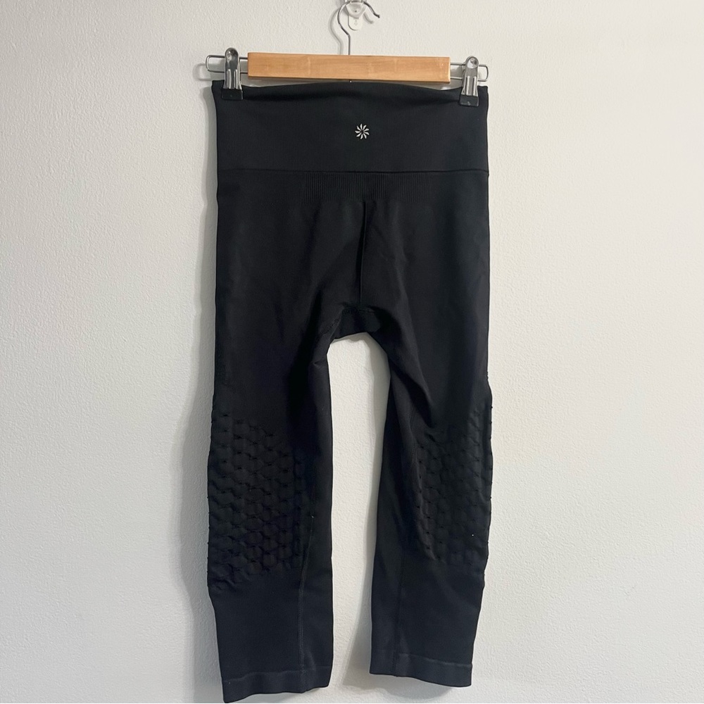 Athleta High Waist Power Through Mesh Legging Pants Work Out Athleisure Wear SM
